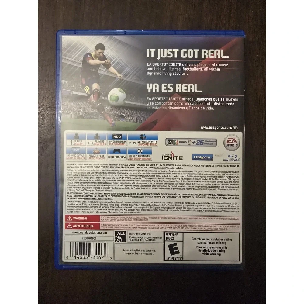 Fifa 14 - Sony PlayStation‎ 4 Tested Working With Inserts